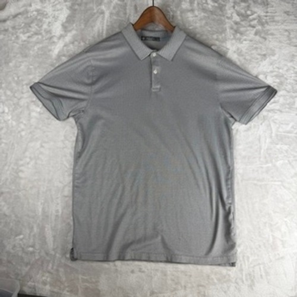 Members Mark‎ Mens Grey Pique Polo Shirt Short Sleeve Size L Large Classic Fit